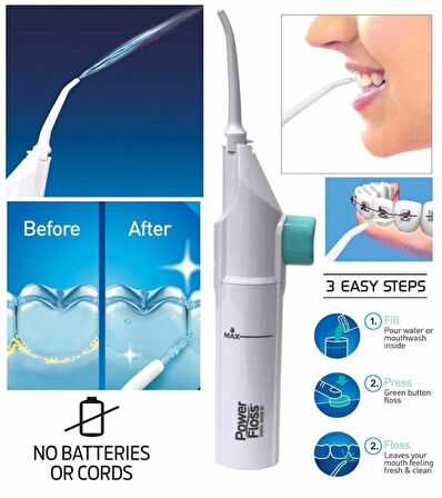 Kulak Temizleme Ve Power Floss Mekanik Diş Ve Ağız Temizleme Aleti Seti