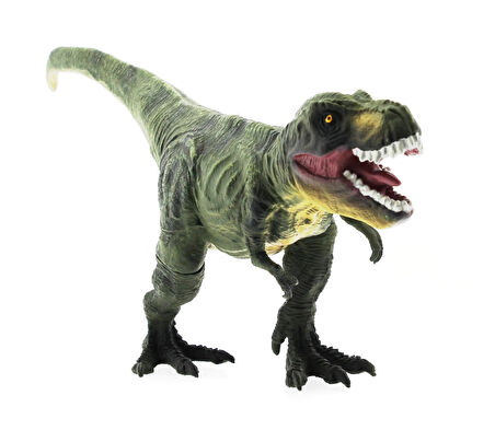 Yumuşak Plastik 31 cm Dinozor Figür - Yeşil T-Rex