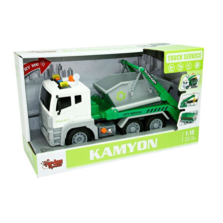 WY821A WY840A 1 12 SÜRTMELİ SESLİ IŞIKLI SERVİS KAMYONU