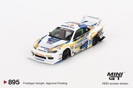 Mini GT Nissan LB-Super Silhouette S15 SILVIA #555 2023 Formula Drift Japan 895 BL