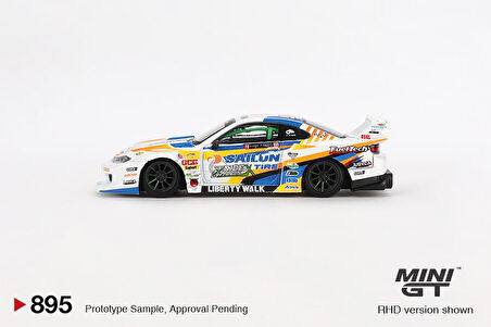 Mini GT Nissan LB-Super Silhouette S15 SILVIA #555 2023 Formula Drift Japan 895 BL