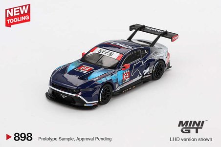 Mini GT 1:64 Ford Mustang GT3 #64 Ford Multimatic Motorsports 2024 IMSA Daytona MGT00898