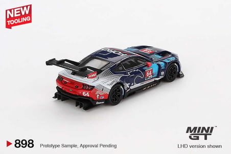 Mini GT 1:64 Ford Mustang GT3 #64 Ford Multimatic Motorsports 2024 IMSA Daytona MGT00898