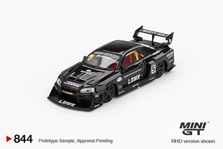Mini GT Nissan LB-ER34 Super Silhouette SKYLINE Black 844 BL