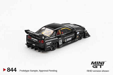 Mini GT Nissan LB-ER34 Super Silhouette SKYLINE Black 844 BL