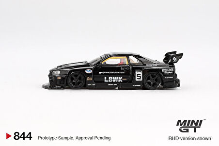 Mini GT Nissan LB-ER34 Super Silhouette SKYLINE Black 844 BL