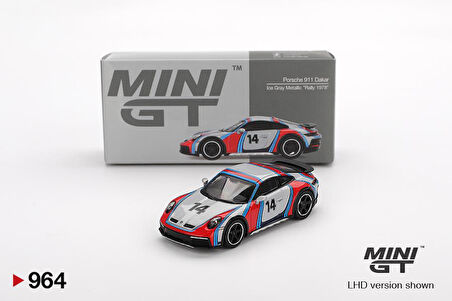 Mini GT Porsche 911 Dakar Ice Grey Metallic "Rally 1978" 964