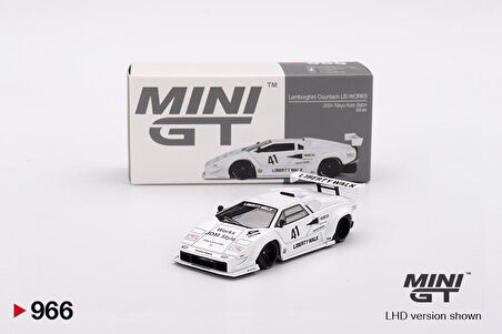 Mini GT Lamborghini Countach LB-WORKS White 2024 Tokyo Auto Salon 966