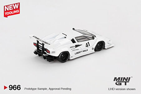 Mini GT Lamborghini Countach LB-WORKS White 2024 Tokyo Auto Salon 966