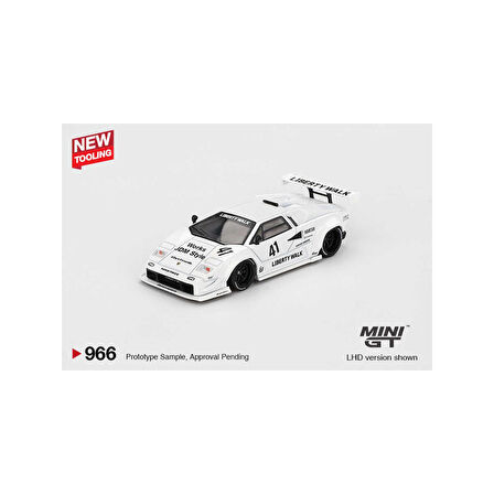 MİNİ GT 1/64 LAMBORGHİNİ COUNTACH LB-WORKS WHİTE 2