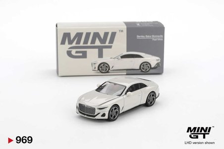 Mini GT 1:64 Bentley Batur Bonneville Pearl Diecast Model Araba Koleksiyon MGT00969