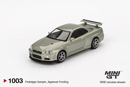 Mini GT Nissan Skyline GT-R (R34) V-Spec II Nür Millenium Jade 1003