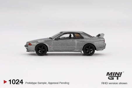 Mini GT Nissan Skyline GT-R R32 Nismo CRS Dark Metal Gray 1:64 Diecast Model Araba MGT01024