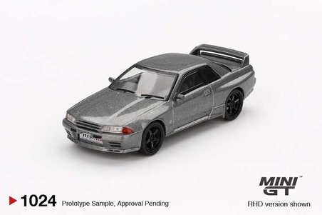 Mini GT Nissan Skyline GT-R R32 Nismo CRS Dark Metal Gray 1:64 Diecast Model Araba MGT01024
