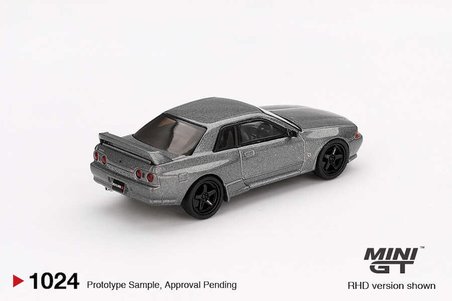 Mini GT Nissan Skyline GT-R R32 Nismo CRS Dark Metal Gray 1:64 Diecast Model Araba MGT01024