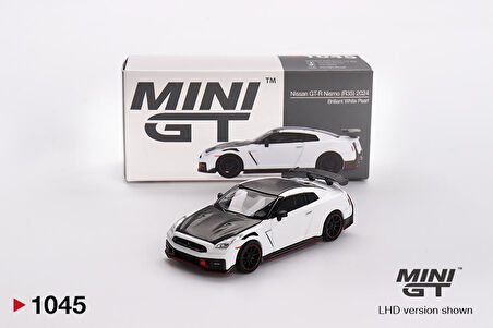 Mini GT Nissan GT-R Nismo 2024 Brilliant White Pearl 1045