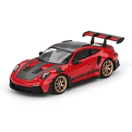 Mini GT 1/64 Model Araba Porsche 911 992 GT3 RS Weissach Package Kırmızı Guards Red MGT01060-BL