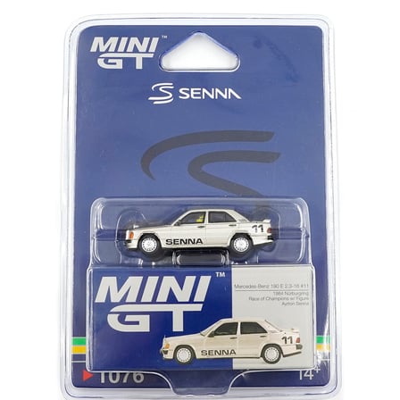 Mini GT 1:64 Mercedes-Benz 190 E 2.3-16 #11 Ayrton Senna 1984 MGT01076-BL Blister Paket
