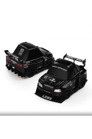1/64 Qube Carz Serisi Nissan Skyline GT-R ER34 Super Silhouette SKYLINE Black Blister Paket