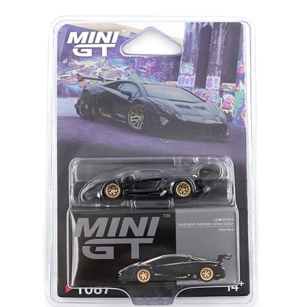 Mini GT 1:64 LB★WORKS Lamborghini Aventador Limited Edition Matte Black MGT01087-BL Blister Paket
