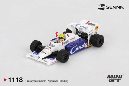Mini GT 1/64 Toleman TG184 #19 Ayrton Senna 1984 Monaco GP 2.lik MGT01118 Formula 1 Model
