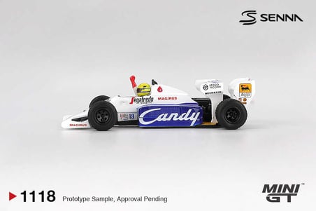 Mini GT 1/64 Toleman TG184 #19 Ayrton Senna 1984 Monaco GP 2.lik MGT01118 Formula 1 Model
