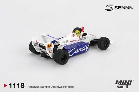 Mini GT 1/64 Toleman TG184 #19 Ayrton Senna 1984 Monaco GP 2.lik MGT01118 Formula 1 Model
