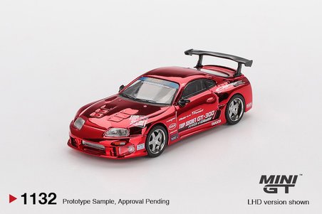 Mini GT Toyota Supra (A80) Top Secret GT-300 Top Secret Red Chrome 1132