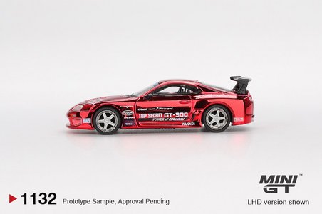 Mini GT Toyota Supra (A80) Top Secret GT-300 Top Secret Red Chrome 1132