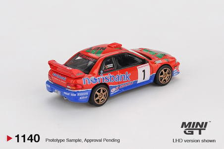 Mini GT Subaru Impreza WRC97 #1 1999 DRM Champion 1140