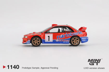 Mini GT Subaru Impreza WRC97 #1 1999 DRM Champion 1140