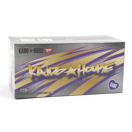 Mini GT 1/64 Kaido House Nissan Silvia S13-R Kaido Drift V1 KHMG235 Diecast Model Araba