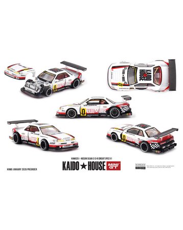 Mini GT 1/64 Kaido House Nissan Silvia S13-R Circuit Spec V1 KHMG251