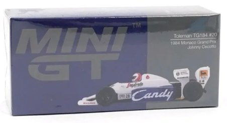Mini GT Toleman TG184 #20 Johnny Cecotto 1984 Monaco Grand Prix 1193