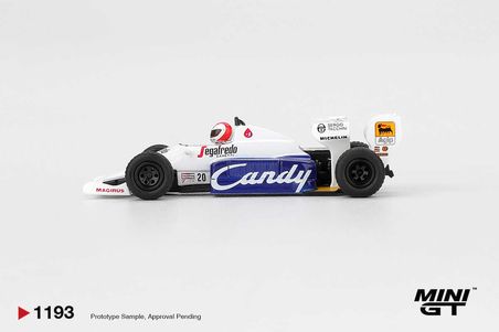 Mini GT 1:64 Toleman TG184 #20 Johnny Cecotto 1984 Monaco Grand Prix Formula 1 MGT01193