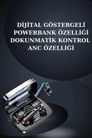 Dijital Göstergeli Powerbank Bluetooth Kulaklık Ve Yeni Nesil Amoled Ekran Akıllı Saat