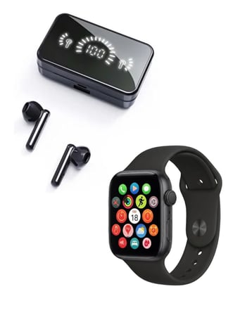 Spor Ve Günlük Kullanıma Uygun Akıllı Saat Ve Bluetooth Kulaklık Seti Yüksek Performans