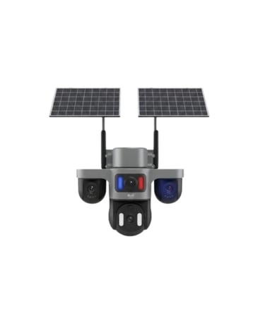 Güneş Enerjili Çiftlik Kamerası 3 Lensli 9mp Solar Kamera 2 Yıl Garantili