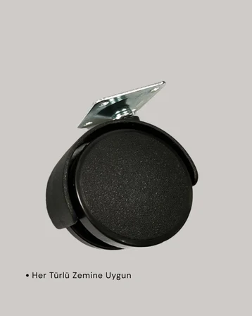 Kilitsiz Mini Tekerlek Ayak 4 Cm 4’lü Set Kolay Montaj