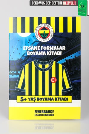 x Dekomus Lisanslı Fenerbahçe Efsane Formalar +5 Yaş Boyama Kitabı