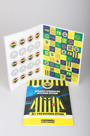 x Dekomus Lisanslı Fenerbahçe Efsane Formalar +5 Yaş Boyama Kitabı