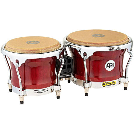 Meinl FWB400CR Free Ride Series 7\'\'/ 8.5\'\' Bongo Set (Cherry Red )