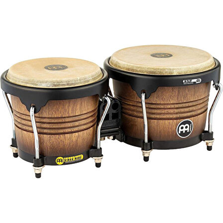 Meinl FWB190AF Free Ride Series 6.75\" / 8\" Bongo Set (Antique Tobacco Burst)