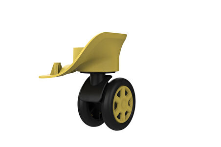 Keo-Plus ABS Valiz Tekerleği Çift Teker Sarı Renk