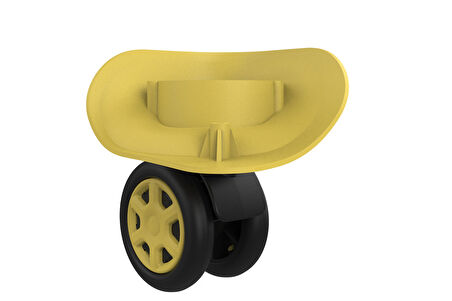 Keo-Plus ABS Valiz Tekerleği Çift Teker Sarı Renk