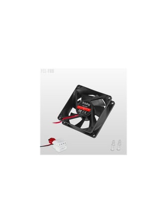 Frisby Fcl-F8B 8Cm Siyah Kasa Fanı (80 X 80 X 25 (Mm))