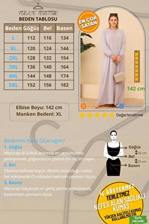 Kadın Buyuk Beden Viskon Uzun Anne Elbise