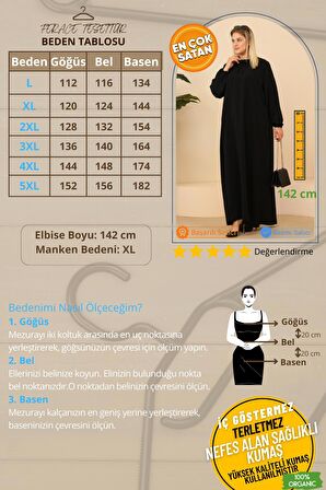 Kadın Buyuk Beden Viskon Uzun Anne Elbise