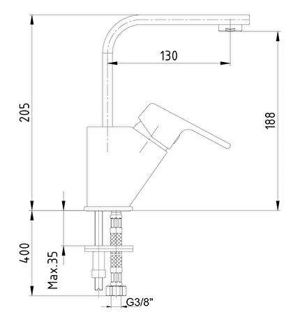 Ar Lunetta Lavabo Bataryası Kuğu Borulu 102188108