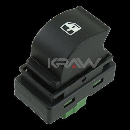 CAM KALDIRMA ANAHTARI FIAT DUCATO III - DOBLO III SAĞ - ÇERÇEVESİZ - YEŞİL SOKET BOXER III - JUMPER  III